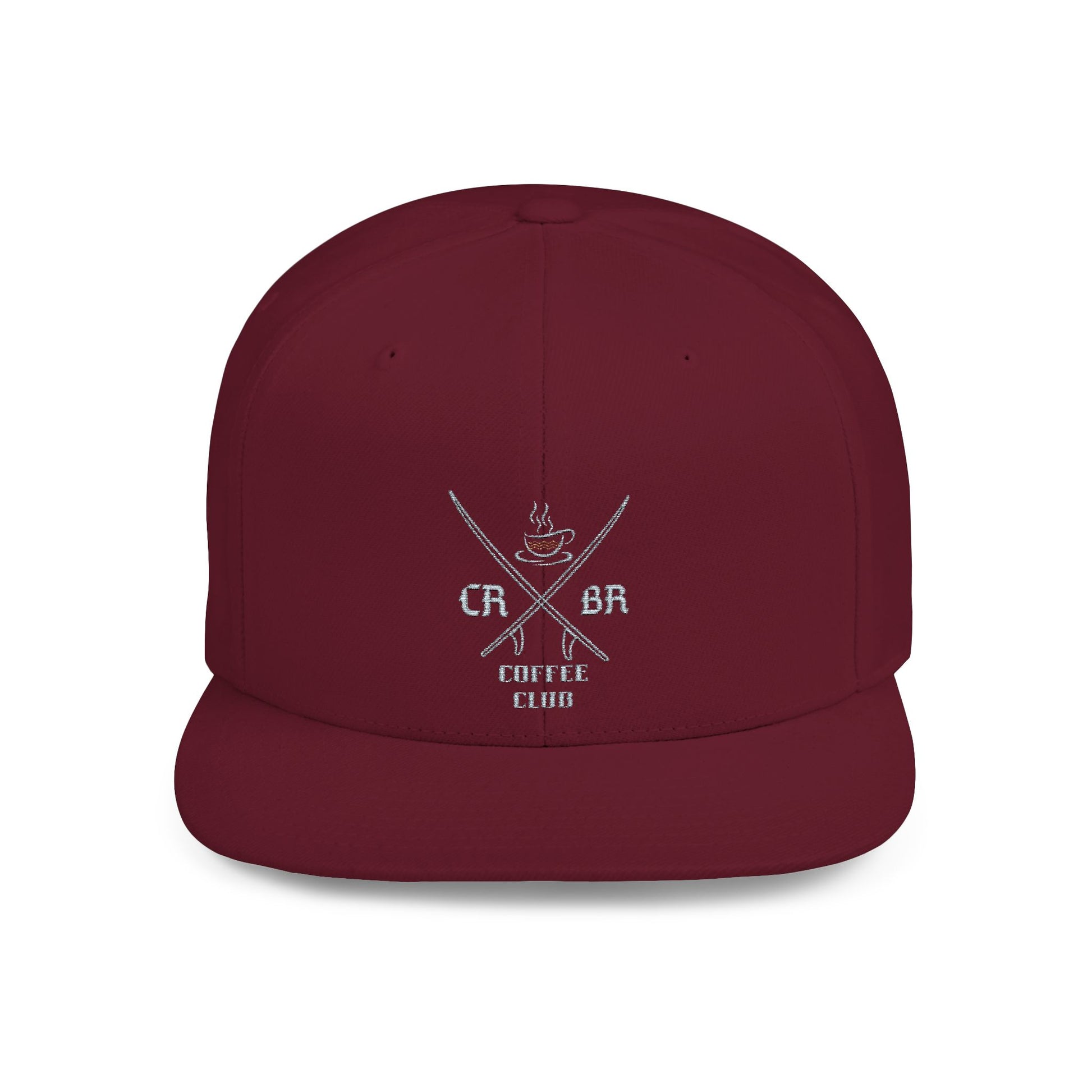 CRBRCC Logo Flat Bill Snapback Hat,
