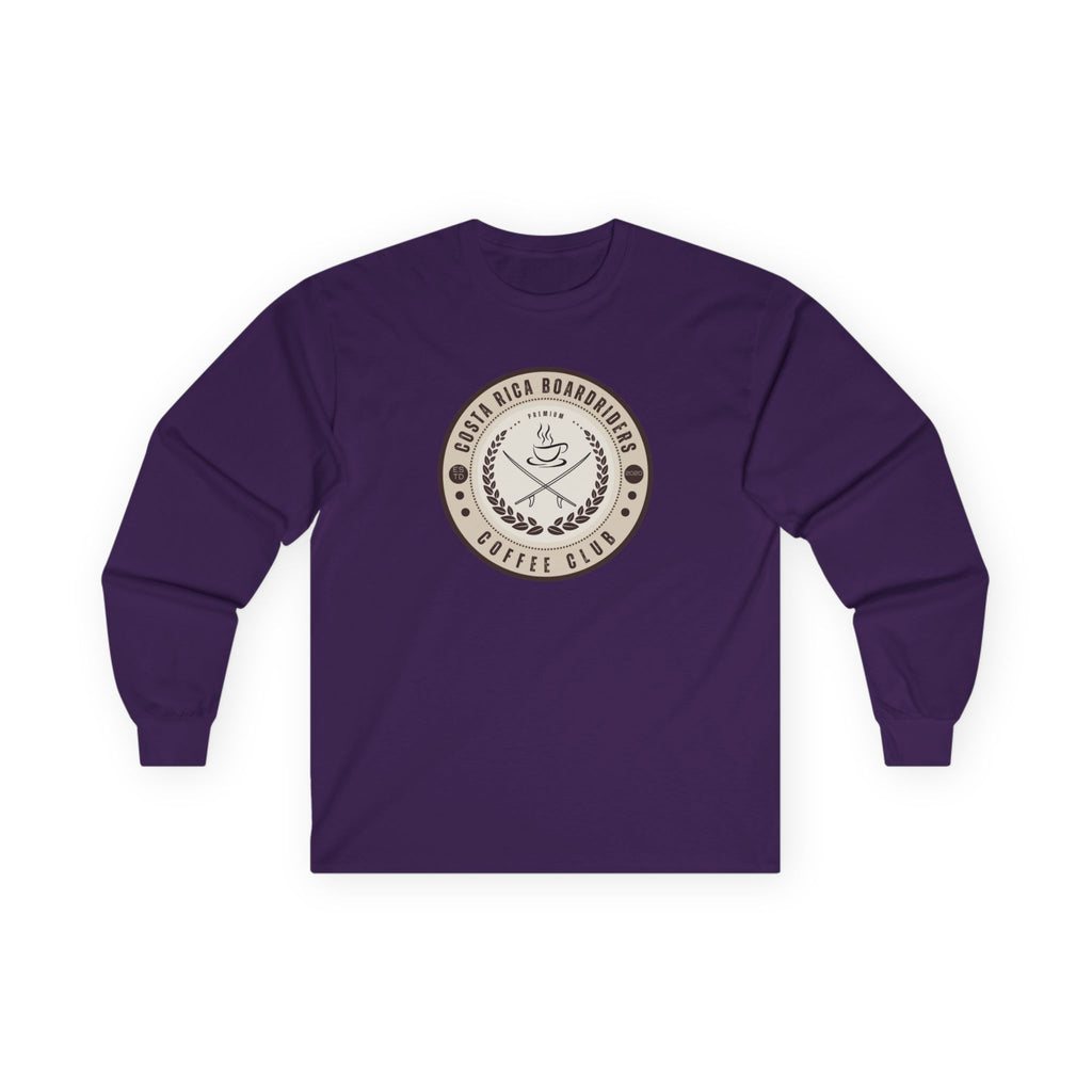 CRBR Coffee Club Long Sleeve Tee, Unisex Cotton Tee,