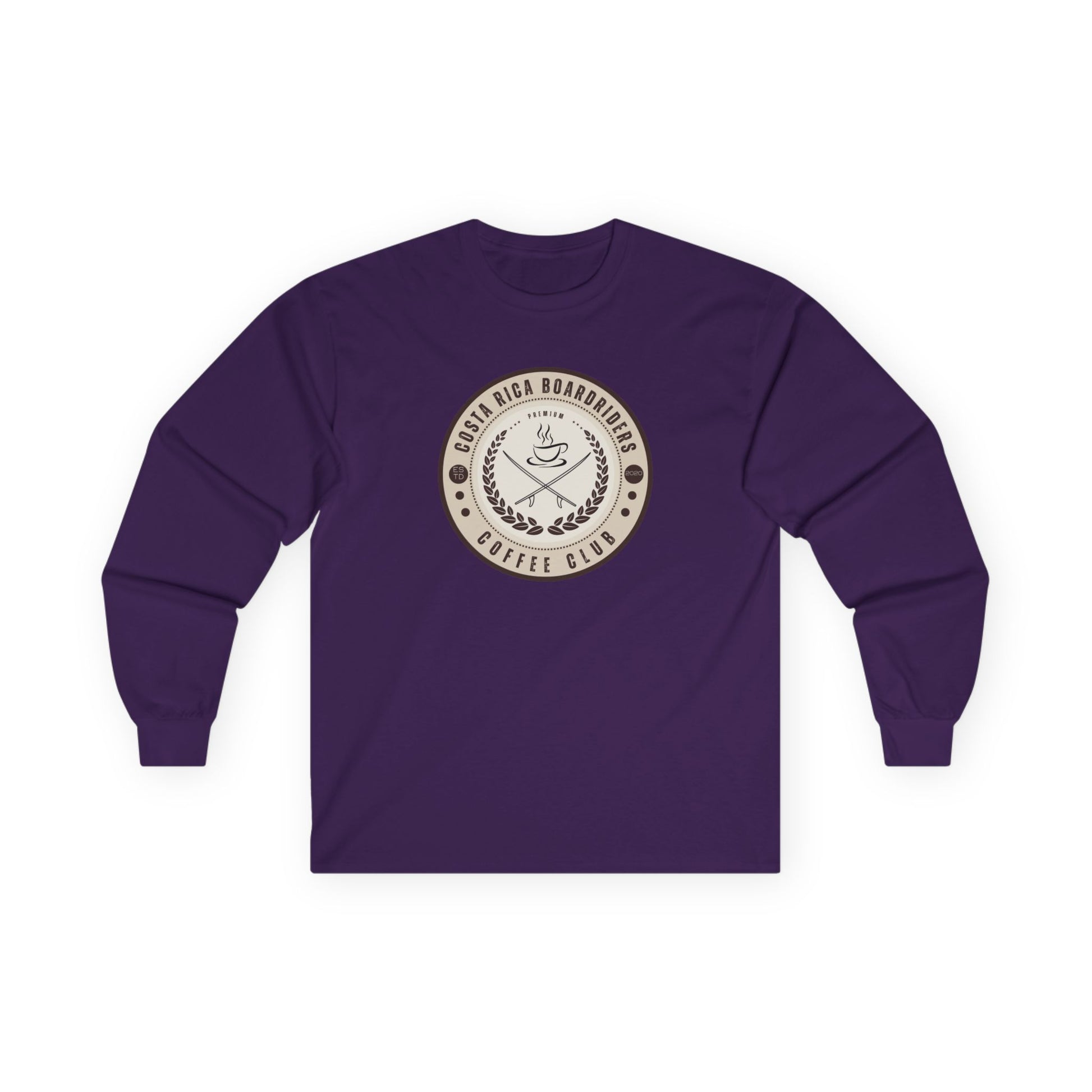 CRBR Coffee Club Long Sleeve Tee, Unisex Cotton Tee,