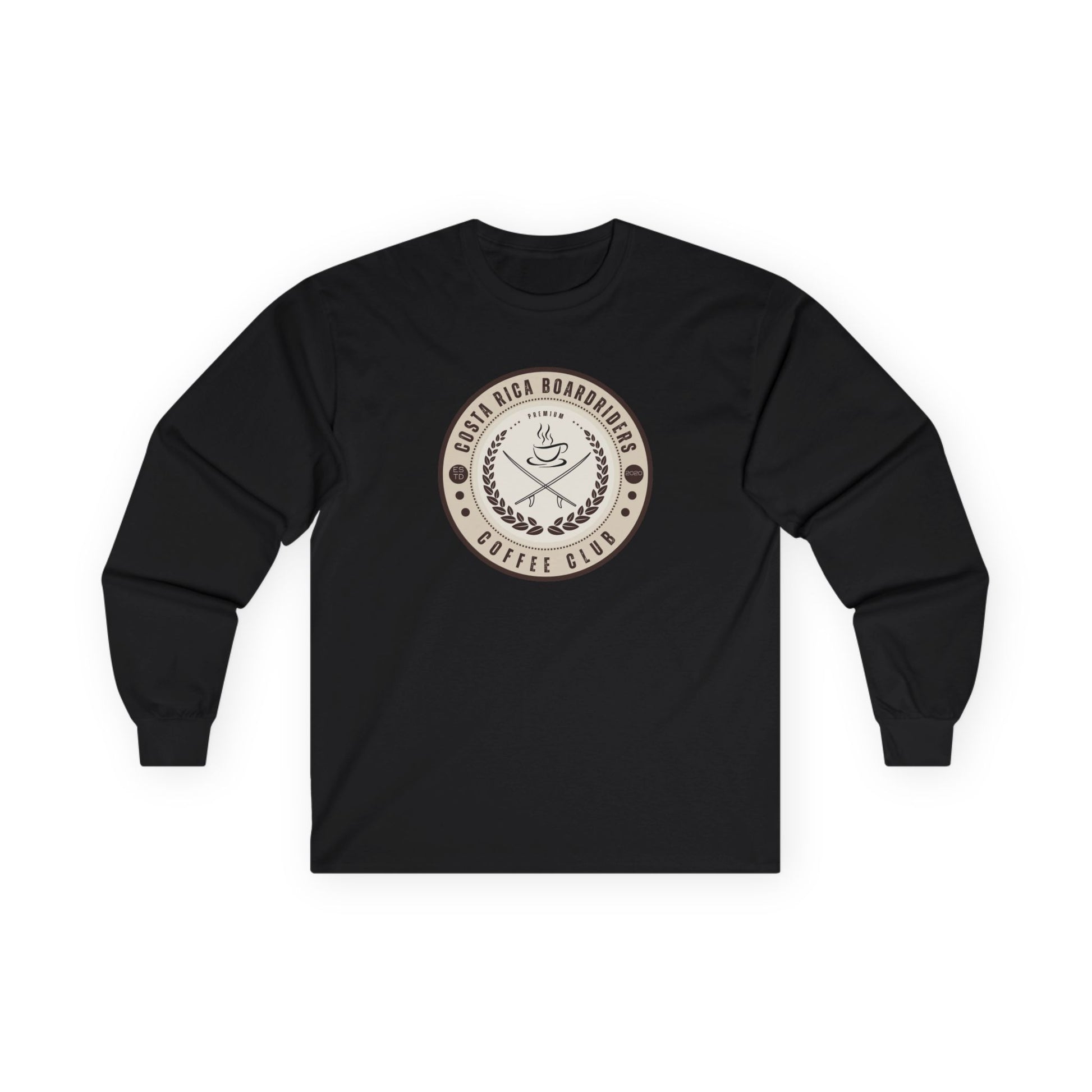CRBR Coffee Club Long Sleeve Tee, Unisex Cotton Tee,