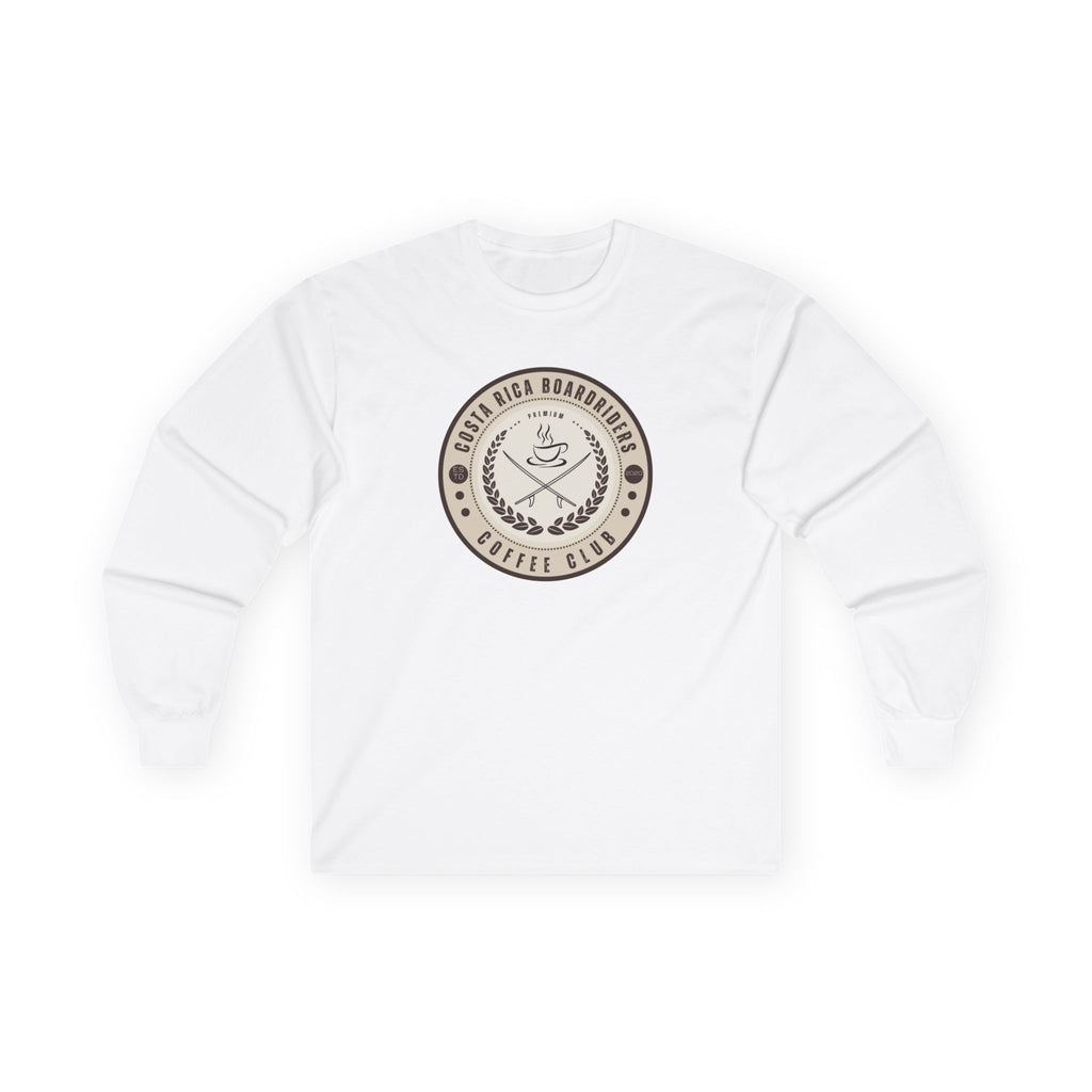 CRBR Coffee Club Long Sleeve Tee, Unisex Cotton Tee,