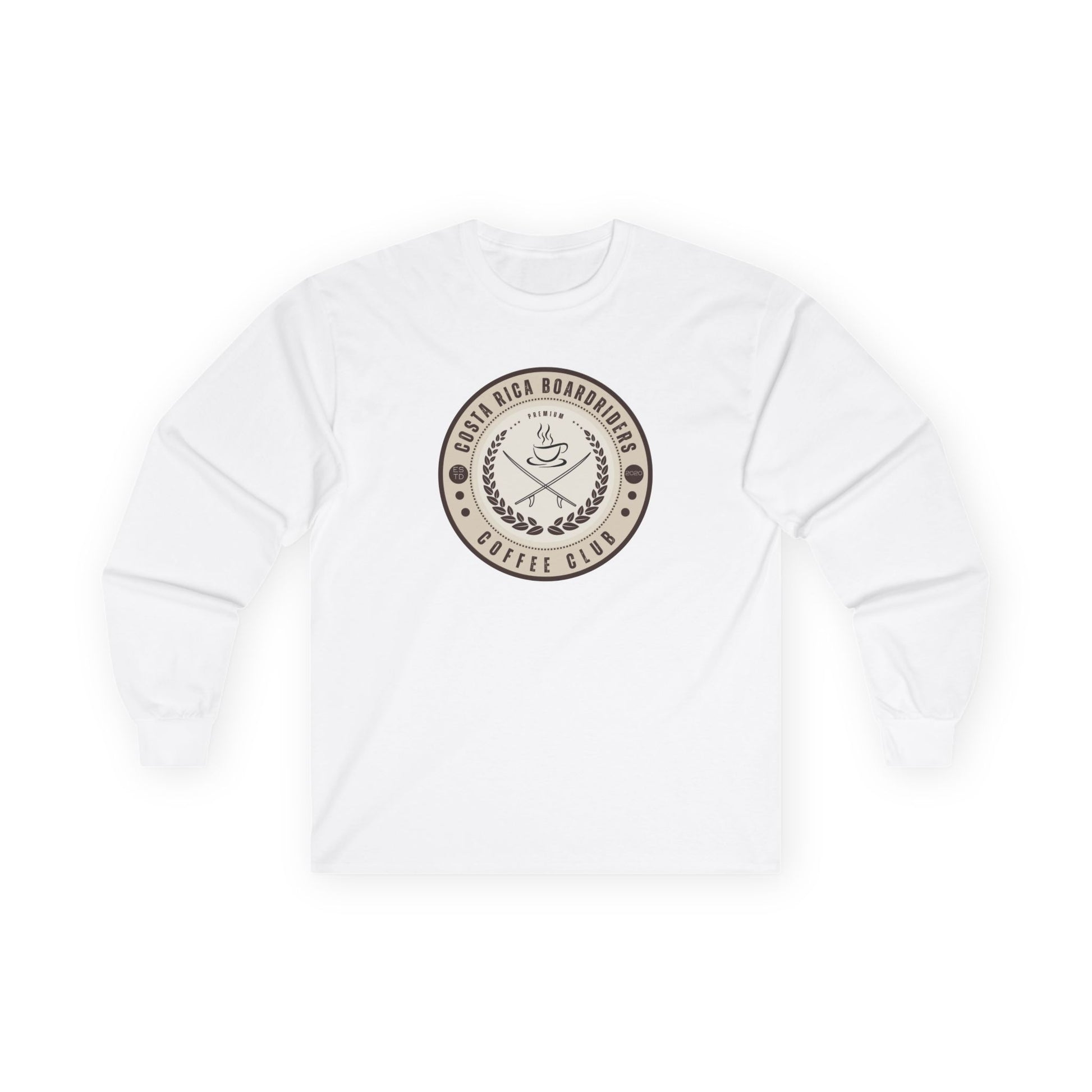 CRBR Coffee Club Long Sleeve Tee, Unisex Cotton Tee,