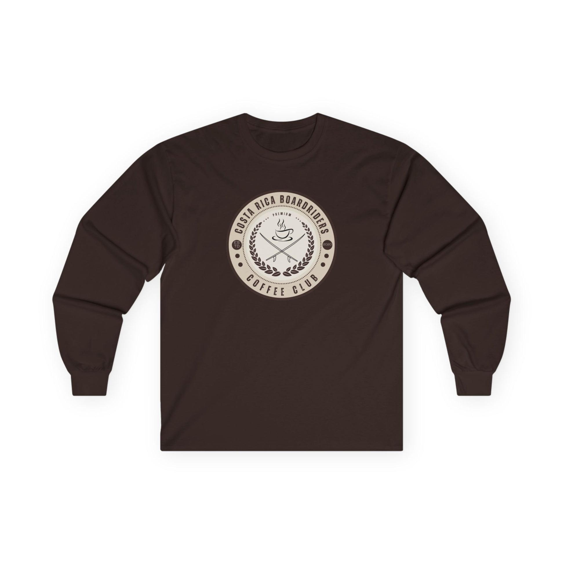 CRBR Coffee Club Long Sleeve Tee, Unisex Cotton Tee,